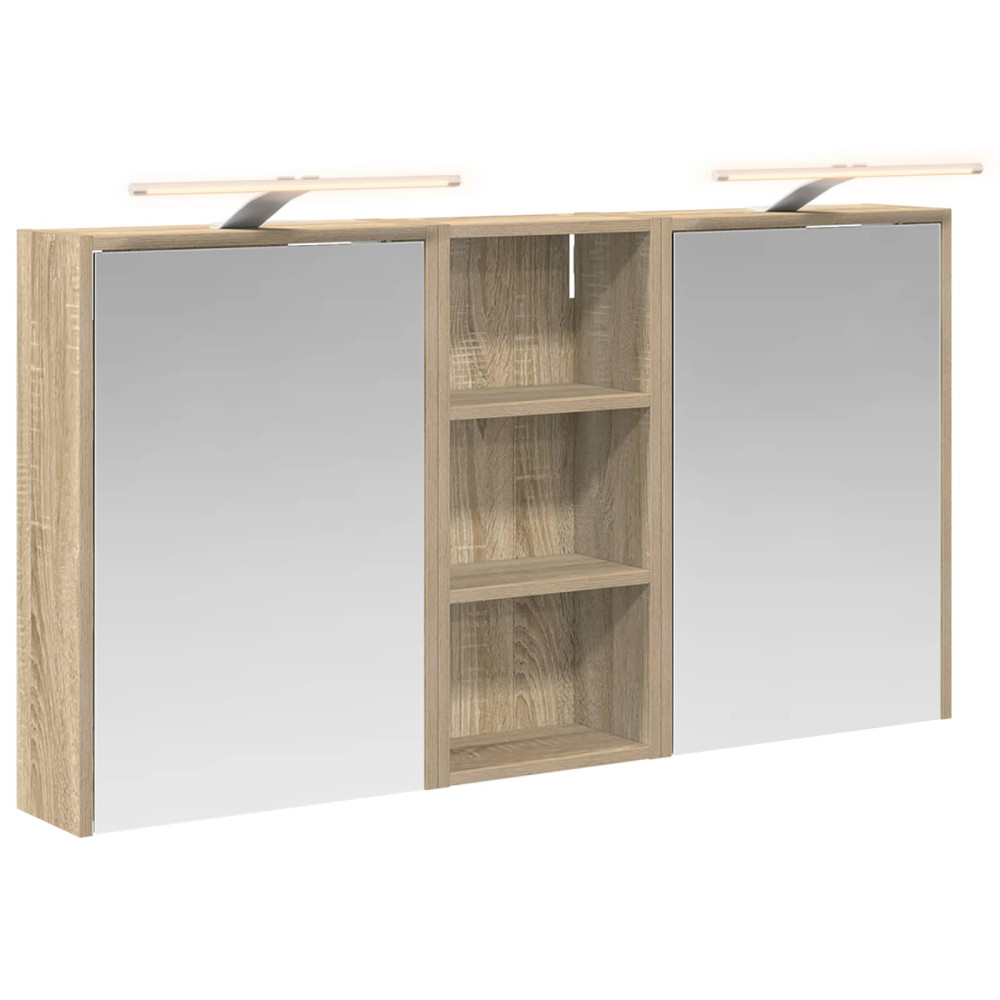 Produktbild för Badrumsskåpsset för 3 pcs 116 x 16 x 62,5 cm Konstruerat trä