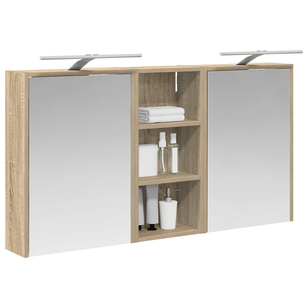 Produktbild för Badrumsskåpsset för 3 pcs 116 x 16 x 62,5 cm Konstruerat trä
