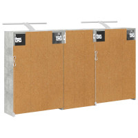 Produktbild för Badrumsskåpsset för 3 pcs 116 x 16 x 62,5 cm Konstruerat trä