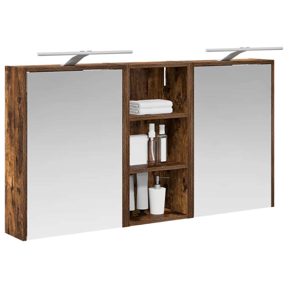 Produktbild för Badrumsskåpsset för 3 pcs 116 x 16 x 62,5 cm Konstruerat trä