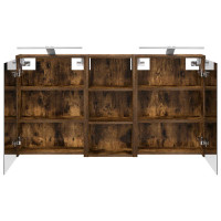 Produktbild för Badrumsskåpsset för 3 pcs 116 x 16 x 62,5 cm Konstruerat trä