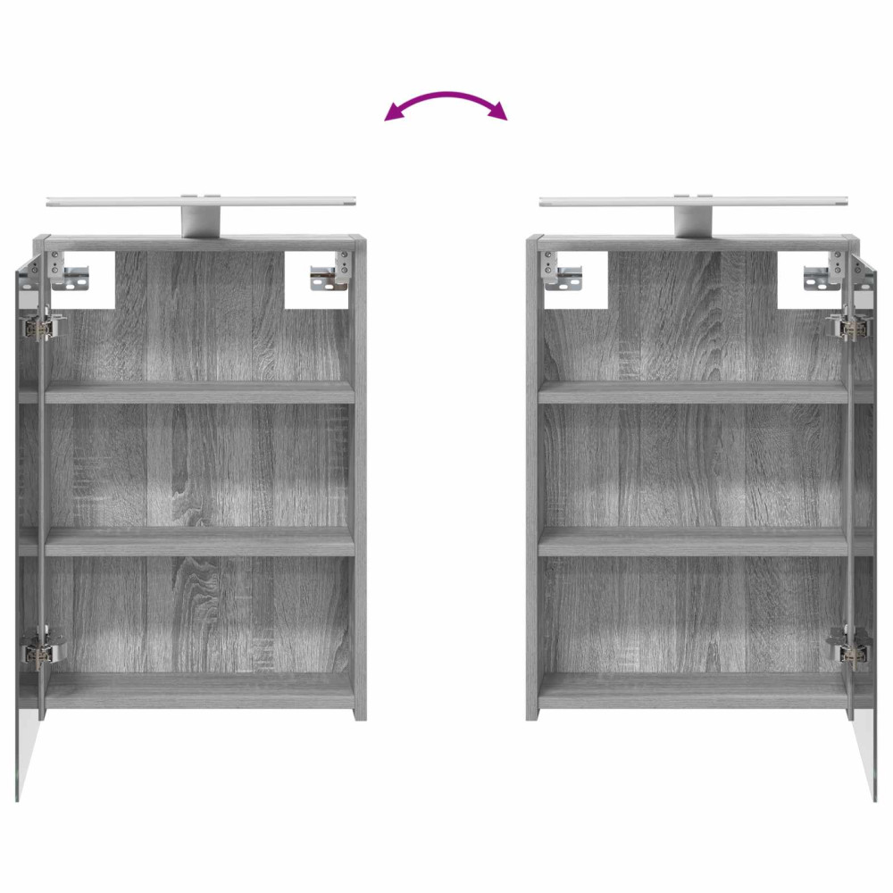 Produktbild för Badrumsskåpsset för 3 pcs 116 x 16 x 62,5 cm Konstruerat trä
