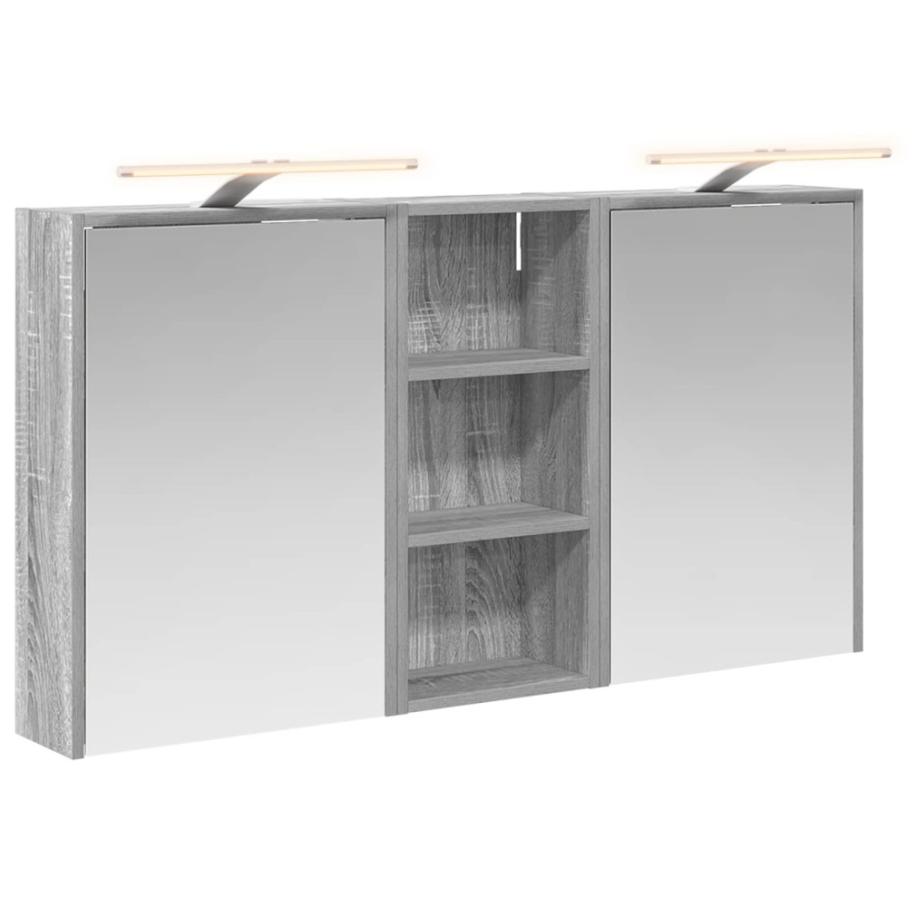 Produktbild för Badrumsskåpsset för 3 pcs 116 x 16 x 62,5 cm Konstruerat trä