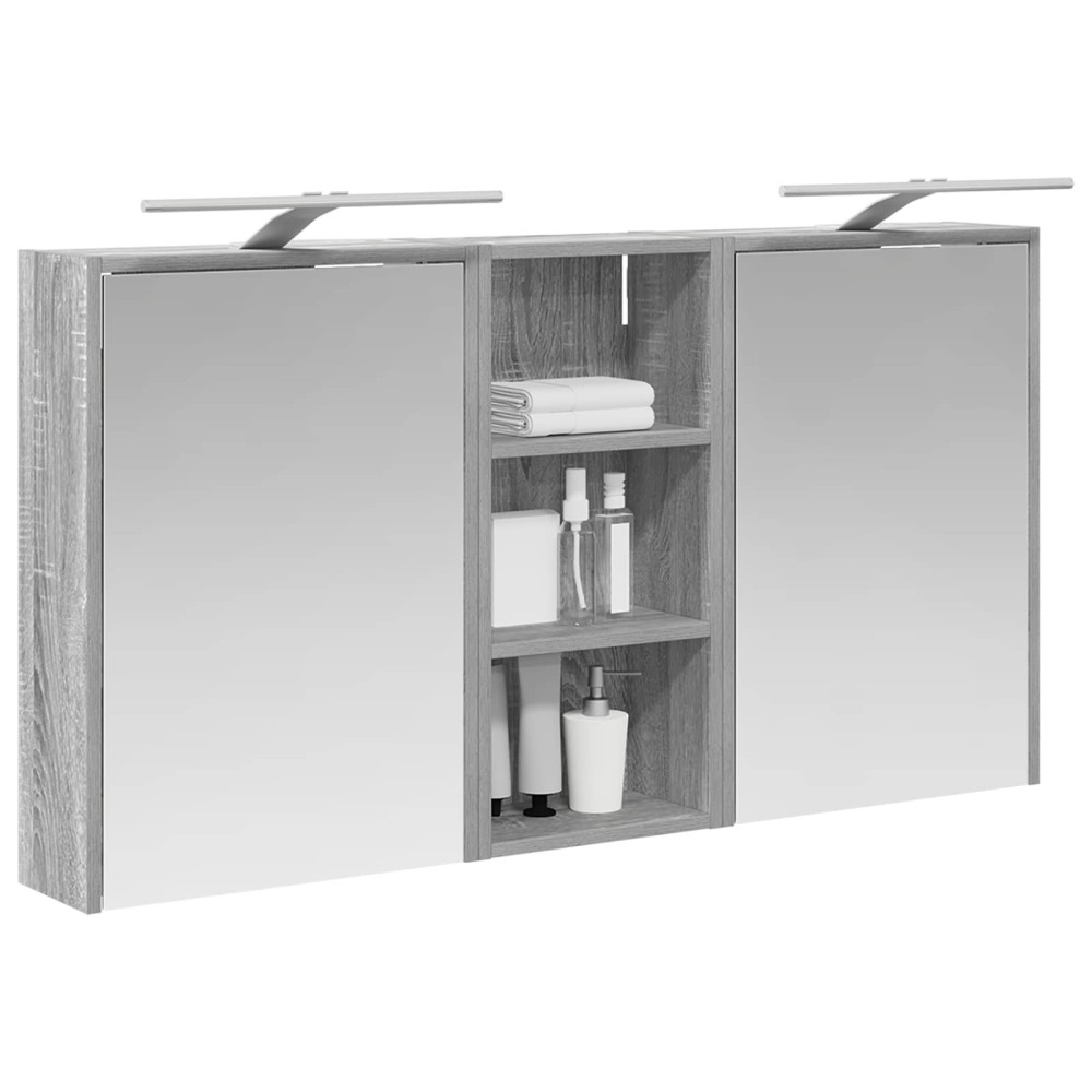 Produktbild för Badrumsskåpsset för 3 pcs 116 x 16 x 62,5 cm Konstruerat trä