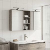 Produktbild för Badrumsskåpsset för 3 pcs 116 x 16 x 62,5 cm Konstruerat trä
