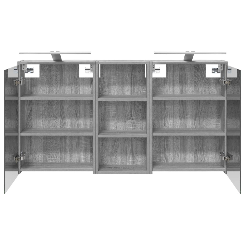 Produktbild för Badrumsskåpsset för 3 pcs 116 x 16 x 62,5 cm Konstruerat trä