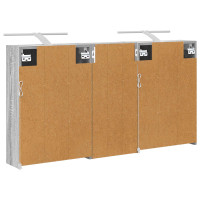 Produktbild för Badrumsskåpsset för 3 pcs 116 x 16 x 62,5 cm Konstruerat trä