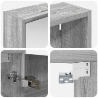 Produktbild för Badrumsskåpsset för 3 pcs 116 x 16 x 62,5 cm Konstruerat trä