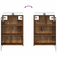 Produktbild för Badrumsskåpsset för 3 pcs 116 x 16 x 62,5 cm Konstruerat trä