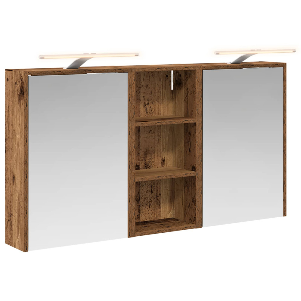 Produktbild för Badrumsskåpsset för 3 pcs 116 x 16 x 62,5 cm Konstruerat trä