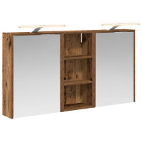 Produktbild för Badrumsskåpsset för 3 pcs 116 x 16 x 62,5 cm Konstruerat trä
