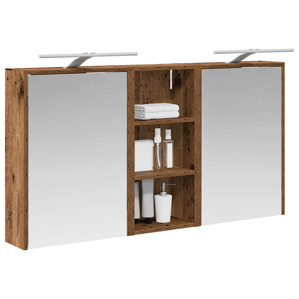 Produktbild för Badrumsskåpsset för 3 pcs 116 x 16 x 62,5 cm Konstruerat trä
