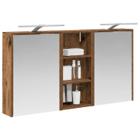 Produktbild för Badrumsskåpsset för 3 pcs 116 x 16 x 62,5 cm Konstruerat trä