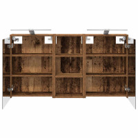 Produktbild för Badrumsskåpsset för 3 pcs 116 x 16 x 62,5 cm Konstruerat trä