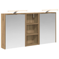 Produktbild för Badrumsskåpsset för 3 pcs 116 x 16 x 62,5 cm Konstruerat trä