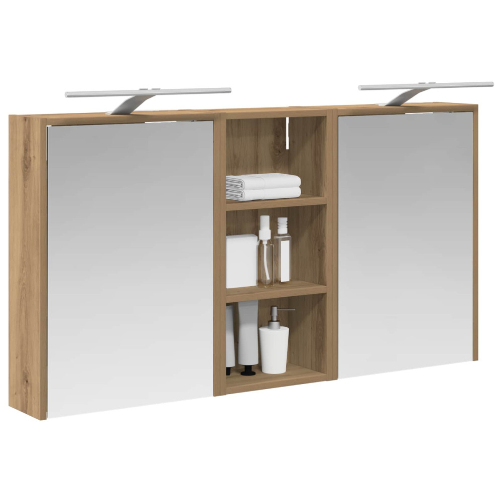 Produktbild för Badrumsskåpsset för 3 pcs 116 x 16 x 62,5 cm Konstruerat trä