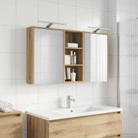 Produktbild för Badrumsskåpsset för 3 pcs 116 x 16 x 62,5 cm Konstruerat trä