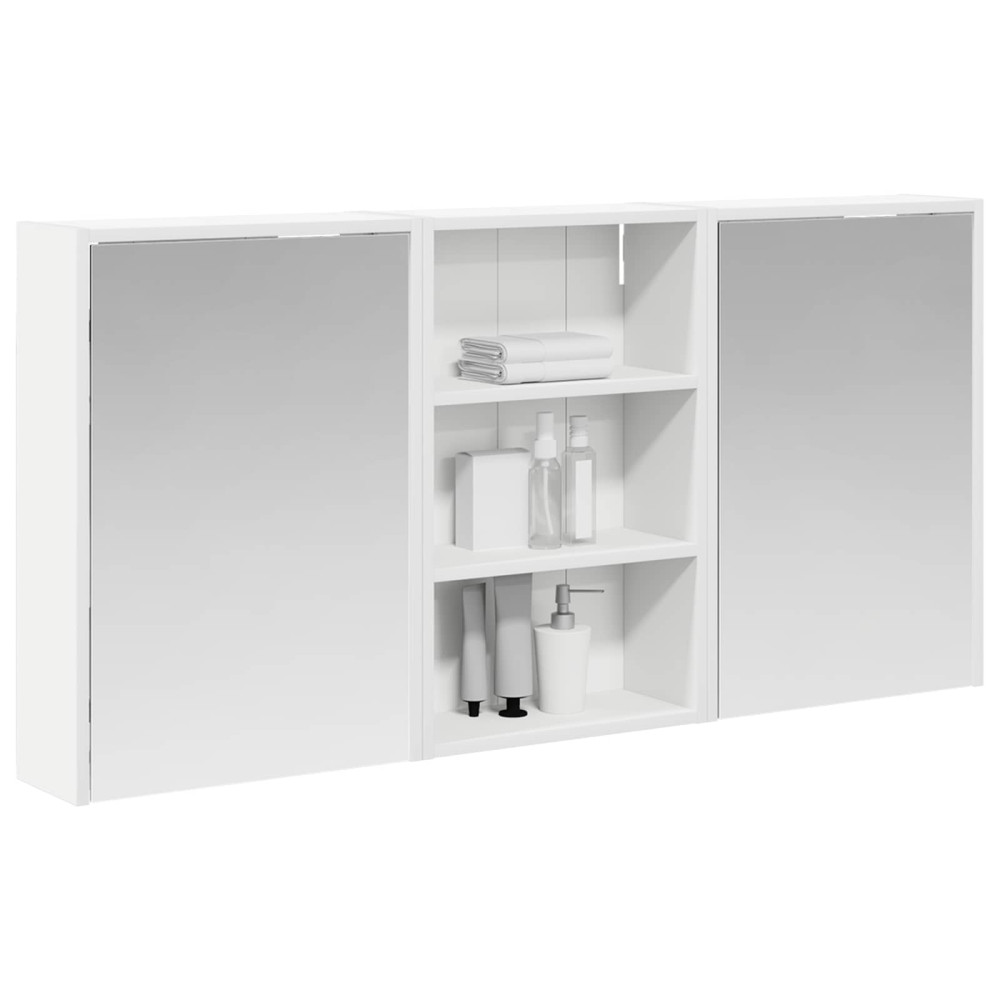 Produktbild för Badrumsskåpsset 3 pcs 126 x 16 x 62.5 cm Konstruerat trä