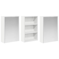 Produktbild för Badrumsskåpsset 3 pcs 126 x 16 x 62.5 cm Konstruerat trä