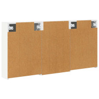 Produktbild för Badrumsskåpsset 3 pcs 126 x 16 x 62.5 cm Konstruerat trä