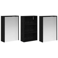 Produktbild för Badrumsskåpsset 3 pcs 126 x 16 x 62.5 cm Konstruerat trä