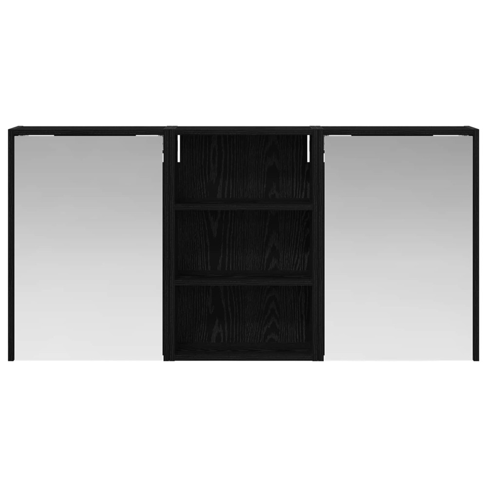 Produktbild för Badrumsskåpsset 3 pcs 126 x 16 x 62.5 cm Konstruerat trä