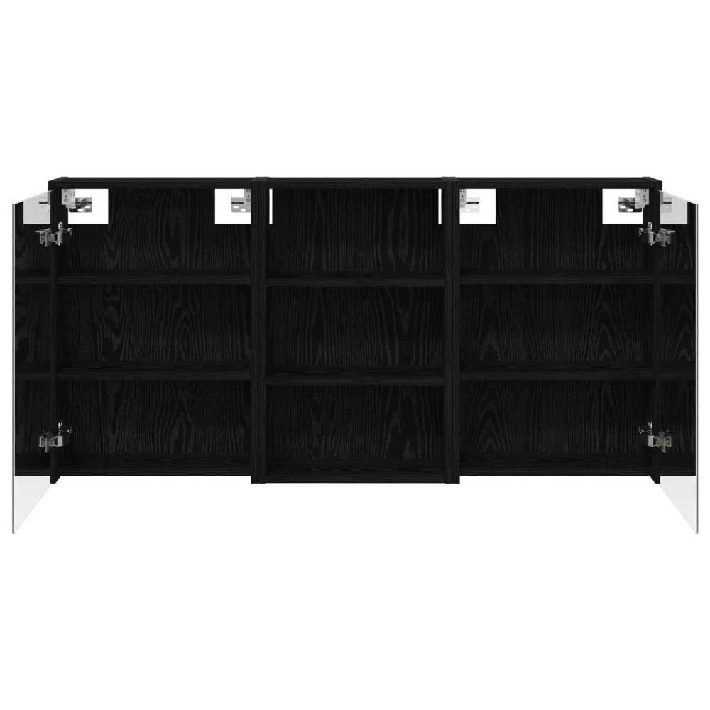 Produktbild för Badrumsskåpsset 3 pcs 126 x 16 x 62.5 cm Konstruerat trä