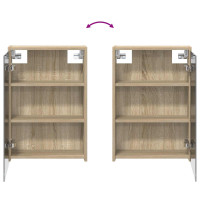 Produktbild för Badrumsskåpsset 3 pcs 126 x 16 x 62.5 cm Konstruerat trä