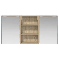 Produktbild för Badrumsskåpsset 3 pcs 126 x 16 x 62.5 cm Konstruerat trä
