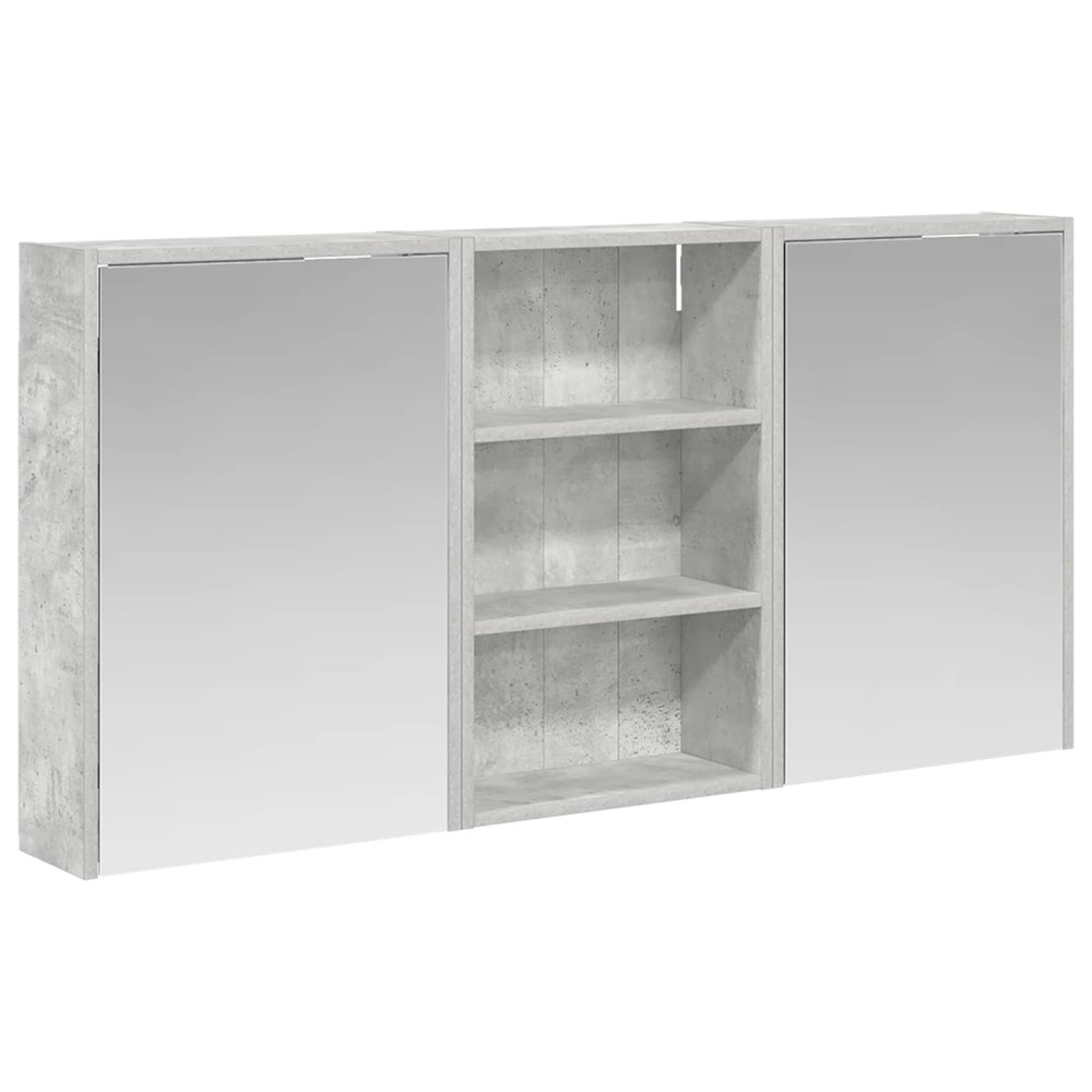 Produktbild för Badrumsskåpsset 3 pcs 126 x 16 x 62.5 cm Konstruerat trä