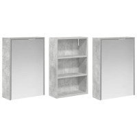Produktbild för Badrumsskåpsset 3 pcs 126 x 16 x 62.5 cm Konstruerat trä