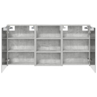 Produktbild för Badrumsskåpsset 3 pcs 126 x 16 x 62.5 cm Konstruerat trä