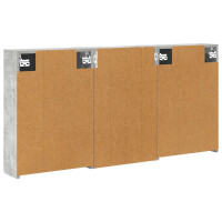 Produktbild för Badrumsskåpsset 3 pcs 126 x 16 x 62.5 cm Konstruerat trä