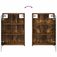 Produktbild för Badrumsskåpsset 3 pcs 126 x 16 x 62.5 cm Konstruerat trä