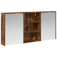 Produktbild för Badrumsskåpsset 3 pcs 126 x 16 x 62.5 cm Konstruerat trä