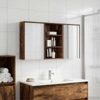 Produktbild för Badrumsskåpsset 3 pcs 126 x 16 x 62.5 cm Konstruerat trä