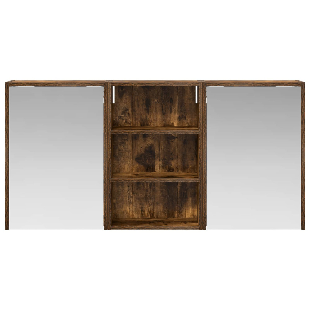 Produktbild för Badrumsskåpsset 3 pcs 126 x 16 x 62.5 cm Konstruerat trä