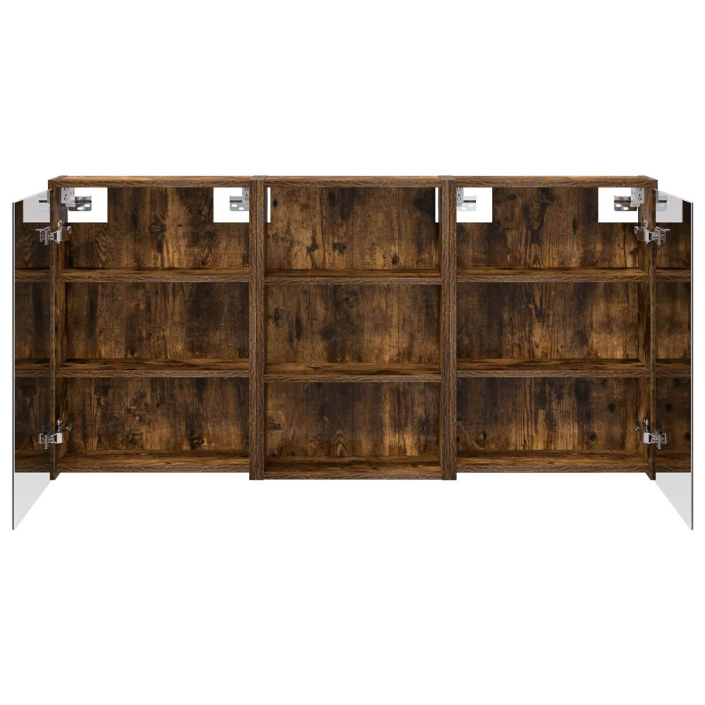 Produktbild för Badrumsskåpsset 3 pcs 126 x 16 x 62.5 cm Konstruerat trä