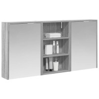 Produktbild för Badrumsskåpsset 3 pcs 126 x 16 x 62.5 cm Konstruerat trä