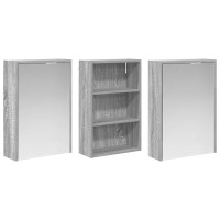 Produktbild för Badrumsskåpsset 3 pcs 126 x 16 x 62.5 cm Konstruerat trä