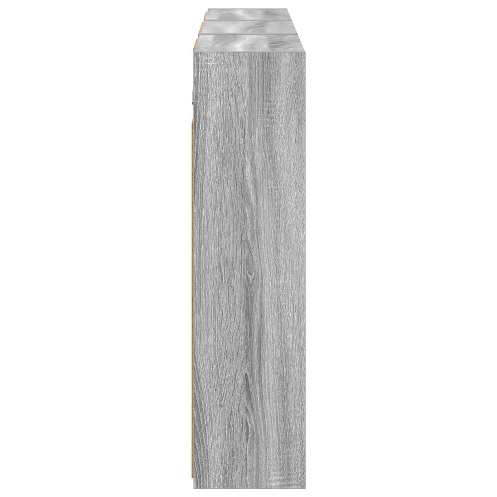 Produktbild för Badrumsskåpsset 3 pcs 126 x 16 x 62.5 cm Konstruerat trä