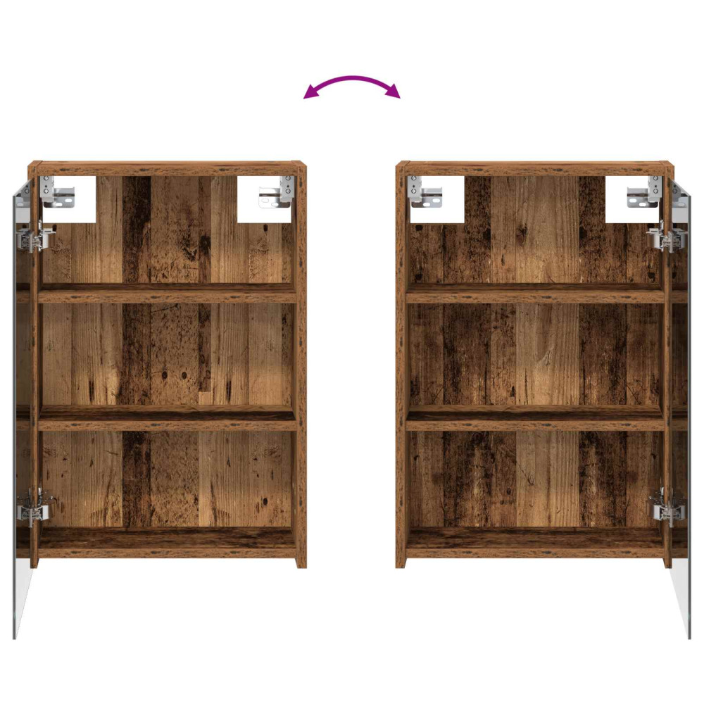 Produktbild för Badrumsskåpsset 3 pcs 126 x 16 x 62.5 cm Konstruerat trä