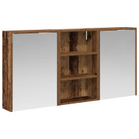 Produktbild för Badrumsskåpsset 3 pcs 126 x 16 x 62.5 cm Konstruerat trä