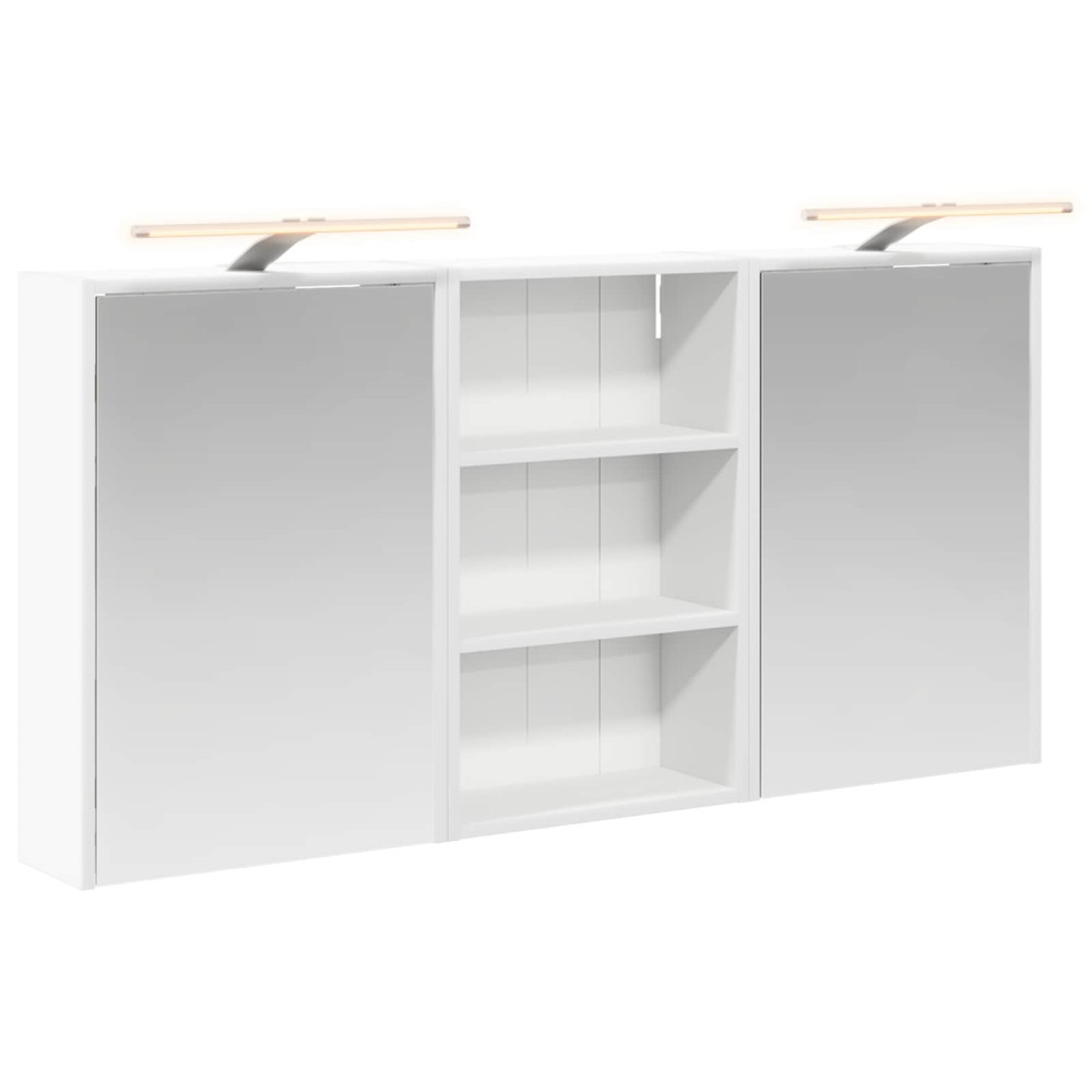 Produktbild för Badrumsskåpsset 3 pcs 126 x 16 x 62.5 cm Konstruerat trä
