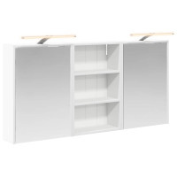 Produktbild för Badrumsskåpsset 3 pcs 126 x 16 x 62.5 cm Konstruerat trä