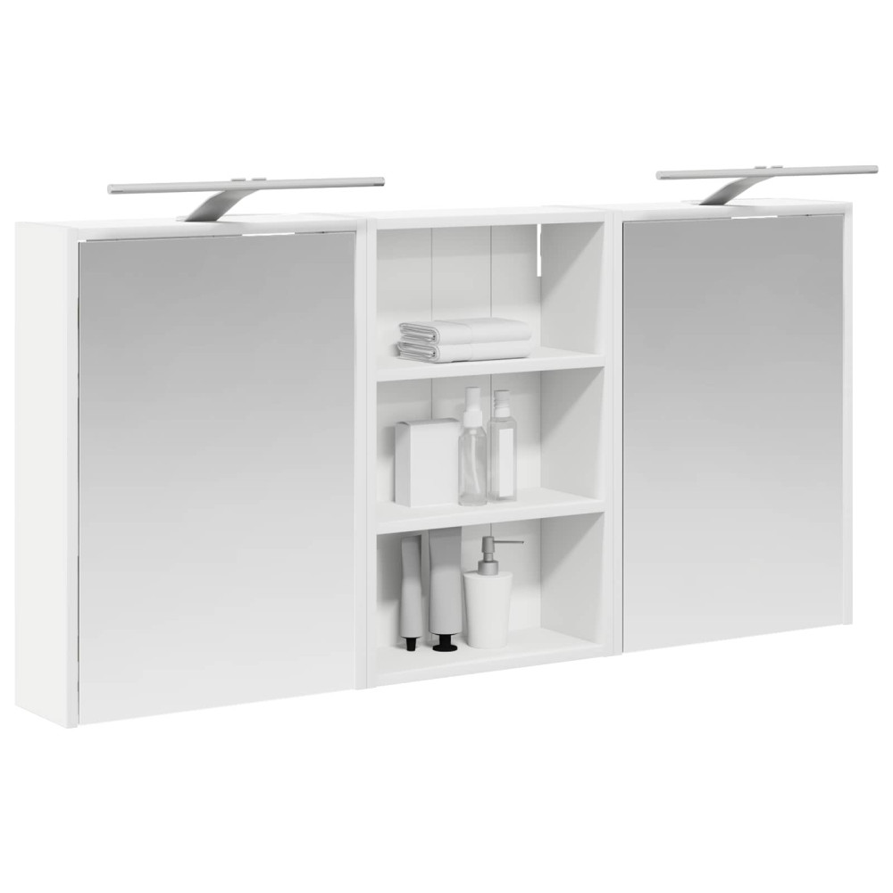 Produktbild för Badrumsskåpsset 3 pcs 126 x 16 x 62.5 cm Konstruerat trä
