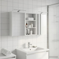 Produktbild för Badrumsskåpsset 3 pcs 126 x 16 x 62.5 cm Konstruerat trä