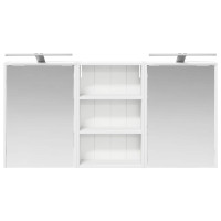 Produktbild för Badrumsskåpsset 3 pcs 126 x 16 x 62.5 cm Konstruerat trä
