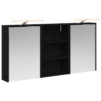 Produktbild för Badrumsskåpsset 3 pcs 126 x 16 x 62.5 cm Konstruerat trä