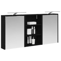 Produktbild för Badrumsskåpsset 3 pcs 126 x 16 x 62.5 cm Konstruerat trä